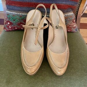 Cole Haan Tan Wedges